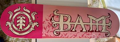 Bam Margera Element Pink Bat (2003) Skateboard