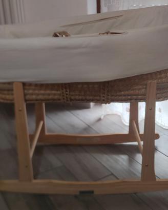 Culla in vimini con supporto Clair de lune