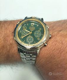 Guess Vintage Orologio Chrono quadrante verde