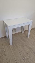 Tavolo consolle in legno a scomparsa allungabile