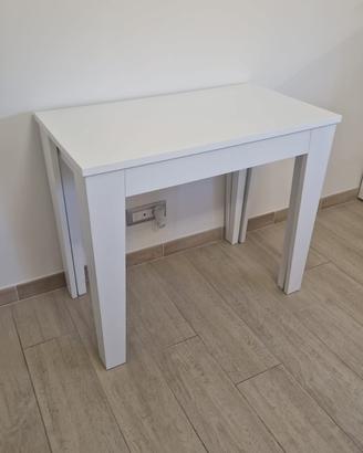 Tavolo consolle in legno a scomparsa allungabile