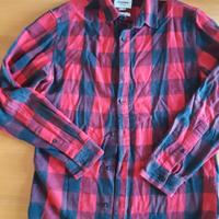 camicia quadri rossi blu Pull & Bear