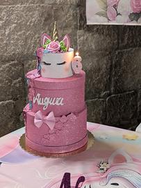 torta scenografica unicorno  porta merendine