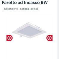 Novalux - Slim Quadrato Faretto ad Incasso 9W