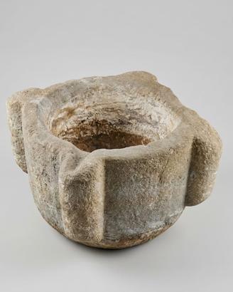 Antico Mortaio in Pietra a 4 Lobi – Arte Povera