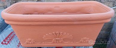 VASI FIORIERE IN RESINA RETTANG. CM 80 X 42 H 32