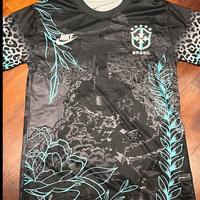 Maglia Da calcio Taglia S Gesu Brasile Nera