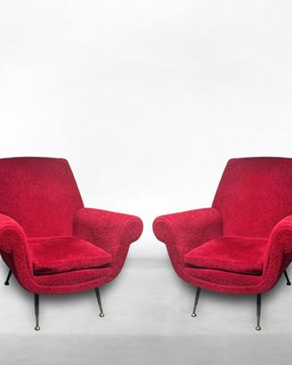 poltrone italiane Mid-Century anni 1950–60