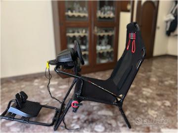 Postazione con volante e cambio poltrona xbox pc