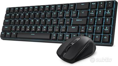 Redragon BS8773 Tastiera e mouse da gioco wireless