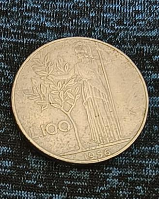 Moneta italiana 100 Lire del 1956