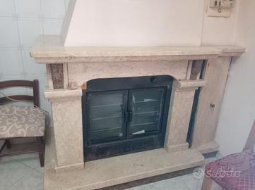 rivestimento termocamino marmo