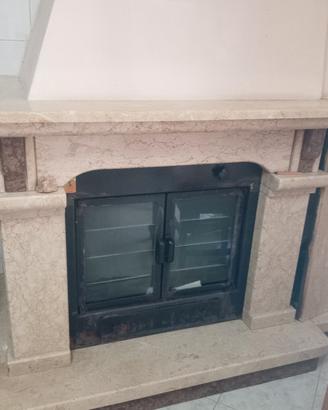 rivestimento termocamino marmo