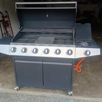 Barbecue a gas 6+1 bruciatori
