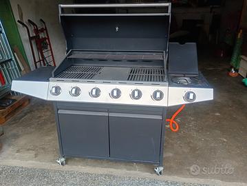 Barbecue a gas 6+1 bruciatori