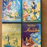 4 videocassette originali Walt Disney.