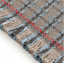 Tappeto Gan Garden Espace Checks blue.