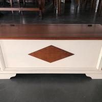 Cassapanca in legno stile shabby