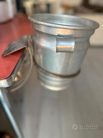 Secchiello Ghiaccio Vintage in Alluminio anni 60