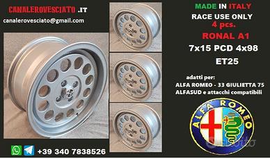Cerchi ronal a1 SPORT 7x 15 4x98 et25 alfa romeo