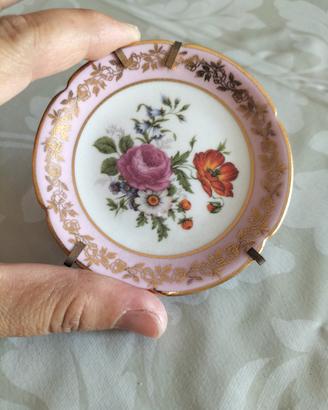 piattino con decorazione floreale LIMOGES
