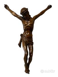 Crocifisso Cristo Ligneo antico