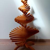 Albero decorativo in legno per interno, h = 75 cm