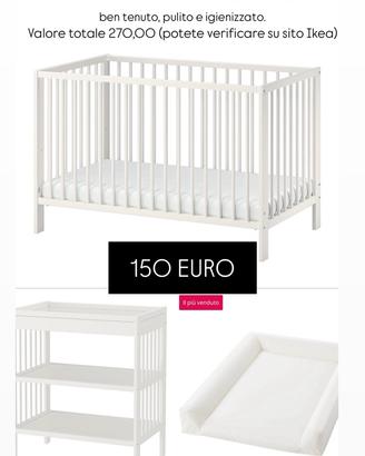 LETTINO E FASCIATOIO IKEA GULLIVER