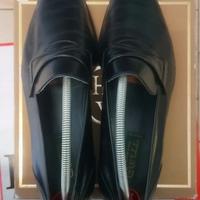Eleganti scarpe da uomo in pelle nera 44 lusso 