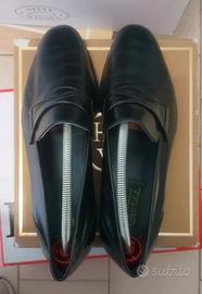 Eleganti scarpe da uomo in pelle nera 44 lusso 