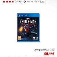 Spiderman miles morales ps4