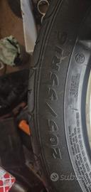4 gomme con cerchi Audi misura 205/55 R16