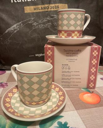 Tazzine caffè Brandani Collezione Le cementine 2pz