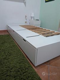 Ikea NORDLI
letto bianco, 90x20