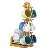 Tazze da caffè con appendino in legno