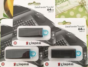 Pennette USB Kingston Kit 3 pezzi