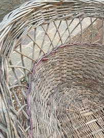 culla vintage in vimini