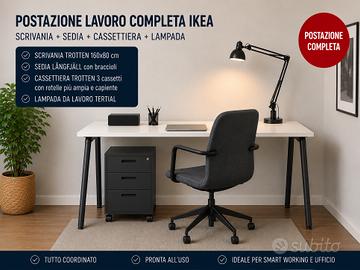 Postazione IKEA completa ufficio/studio