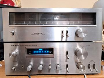 impianto HI-FI PIOONER VINTAGE serie Blu line