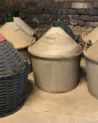 Damigiane antiche vintage varie dimensioni