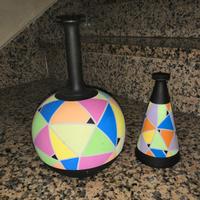 Coppia di vasi in coccio