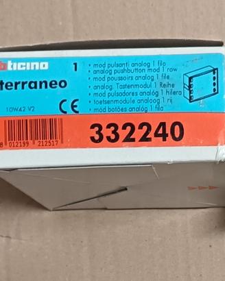 332240 Modulo pulsanti Bticino analogico con 4 pul