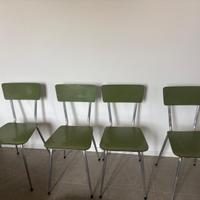4 sedie in formica anni 70