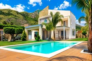 Villa Skyline - Design, Piscina e Vista sul Golfo