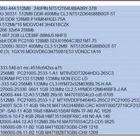 Memoria RAM DDR PC2 PC3 PC4