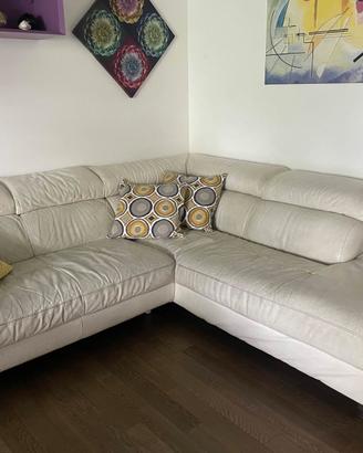 Divano in pelle angolare