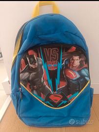 Zaino scuola bambini con Batman e Superman 