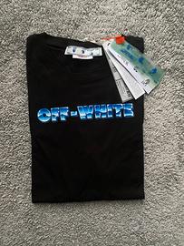 T-Shirt Off-White "Blue Metal Arrow Over" Nera