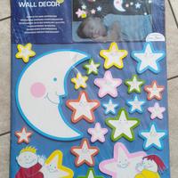 set adesivo e decorazioni per cameretta