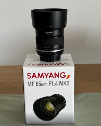 Samyang MF 85mm f/1,4 MK2 II per Canon EF